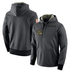 BIPIHUC C.Bengals Anthracite Salute to Service Player Performance Hoodie Blank Player Stitched Jerseys