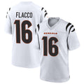 BIPIHUC C.Bengals #16 Joe Flacco Player White Home Game Stitched Jerseys