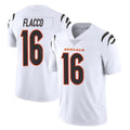BIPIHUC C.Bengals #16 Joe Flacco Player White Vapor Untouchable Limited Home Game Stitched Jerseys