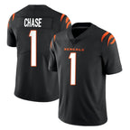 BIPIHUC C.Bengals #1 Ja'Marr Chase Player Black Vapor Untouchable Limited Home Game Stitched Jerseys