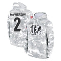 BIPIHUC C.Bengals #2 Evan McPherson Player Arctic Camo Salute to Service Pullover Hoodie Limited Stitched Jerseys