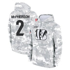 BIPIHUC C.Bengals #2 Evan McPherson Player Arctic Camo Salute to Service Pullover Hoodie Limited Stitched Jerseys