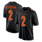 BIPIHUC C.Bengals #2 Evan McPherson Player Black Fashion Game Stitched Jerseys
