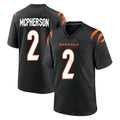 BIPIHUC C.Bengals #2 Evan McPherson Player Black Home Game Stitched Jerseys