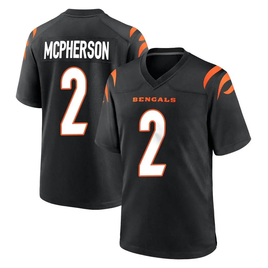 BIPIHUC C.Bengals #2 Evan McPherson Player Black Home Game Stitched Jerseys