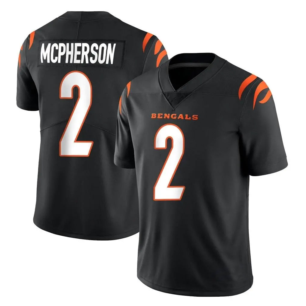 BIPIHUC C.Bengals #2 Evan McPherson Player Black Vapor Untouchable Limited Home Game Stitched Jerseys