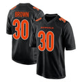 BIPIHUC C.Bengals #30 Chase Brown Player Black Fashion Game Stitched Jerseys