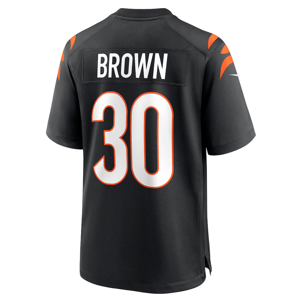 BIPIHUC C.Bengals #30 Chase Brown Player Black Home Game  Stitched Jerseys