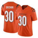 BIPIHUC C.Bengals #30 Chase Brown Player Orange Vapor F.U.S.E. Limited Home Game Stitched Jerseys