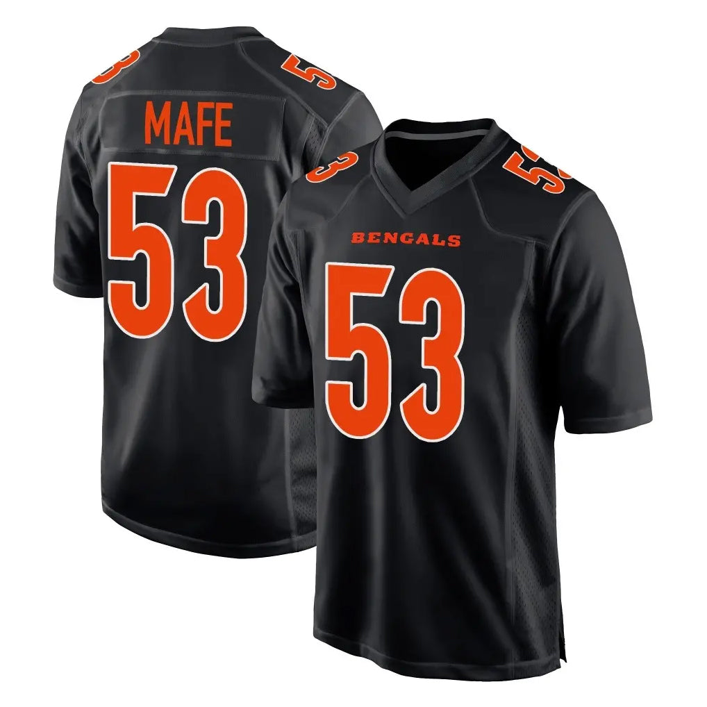 BIPIHUC C.Bengals #53 Boye Mafe Player Black Fashion Game Stitched Jerseys