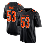 BIPIHUC C.Bengals #53 Boye Mafe Player Black Fashion Game Stitched Jerseys