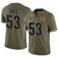 BIPIHUC C.Bengals #53 Boye Mafe Player Olive Salute to Service Limited Game Stitched Jerseys