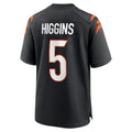 BIPIHUC C.Bengals #5 Tee Higgins Player Black Home Game Stitched Jerseys