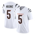 BIPIHUC C.Bengals #5 Tee Higgins Player White Vapor F.U.S.E. Limited Home Game Stitched Jerseys