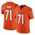 BIPIHUC C.Bengals #71 Amarius Mims Player Orange Vapor F.U.S.E. Limited Home Game Stitched Jerseys