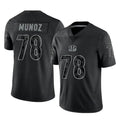 BIPIHUC C.Bengals #78 Anthony Munoz Player Black Reflective Limited Game Stitched Jerseys