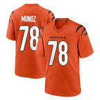 BIPIHUC C.Bengals #78 Anthony Munoz Player Orange Home Game Stitched Jerseys