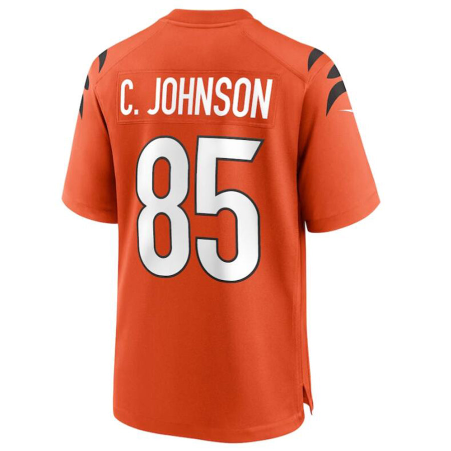BIPIHUC C.Bengals #85 Chad Johnson Orange Retired Player Alternate Game Jersey American Stitched Jerseys