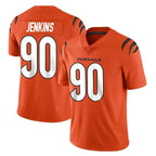 BIPIHUC C.Bengals #90 Kris Jenkins Jr Player Orange Vapor Untouchable Limited Home Game Stitched Jerseys