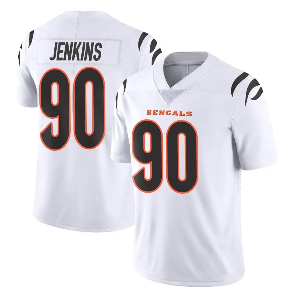 BIPIHUC C.Bengals #90 Kris Jenkins Jr Player White Vapor Untouchable Limited Home Game Stitched Jerseys