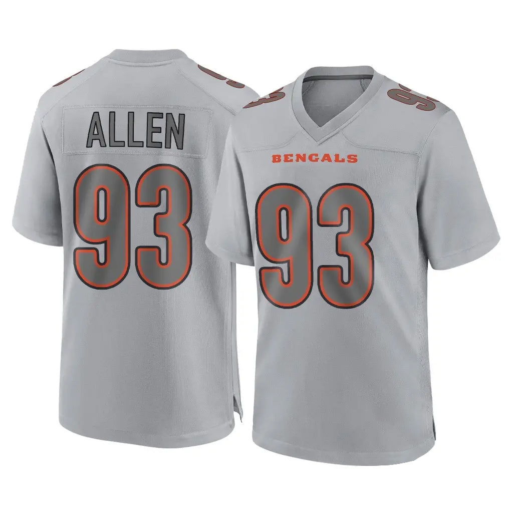 BIPIHUC C.Bengals #93 Jonathan Allen Player Gray Atmosphere Fashion Game Stitched Jerseys