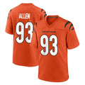 BIPIHUC C.Bengals #93 Jonathan Allen Player Orange Home Game Stitched Jerseys