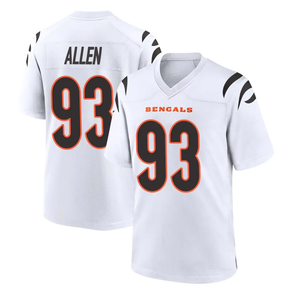 BIPIHUC C.Bengals #93 Jonathan Allen Player White Home Game Stitched Jerseys