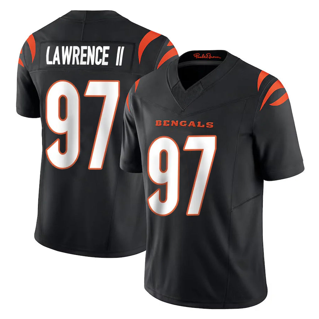 BIPIHUC C.Bengals #97 Dexter Lawrence II Player Black Vapor F.U.S.E. Limited Home Game Stitched Jerseys