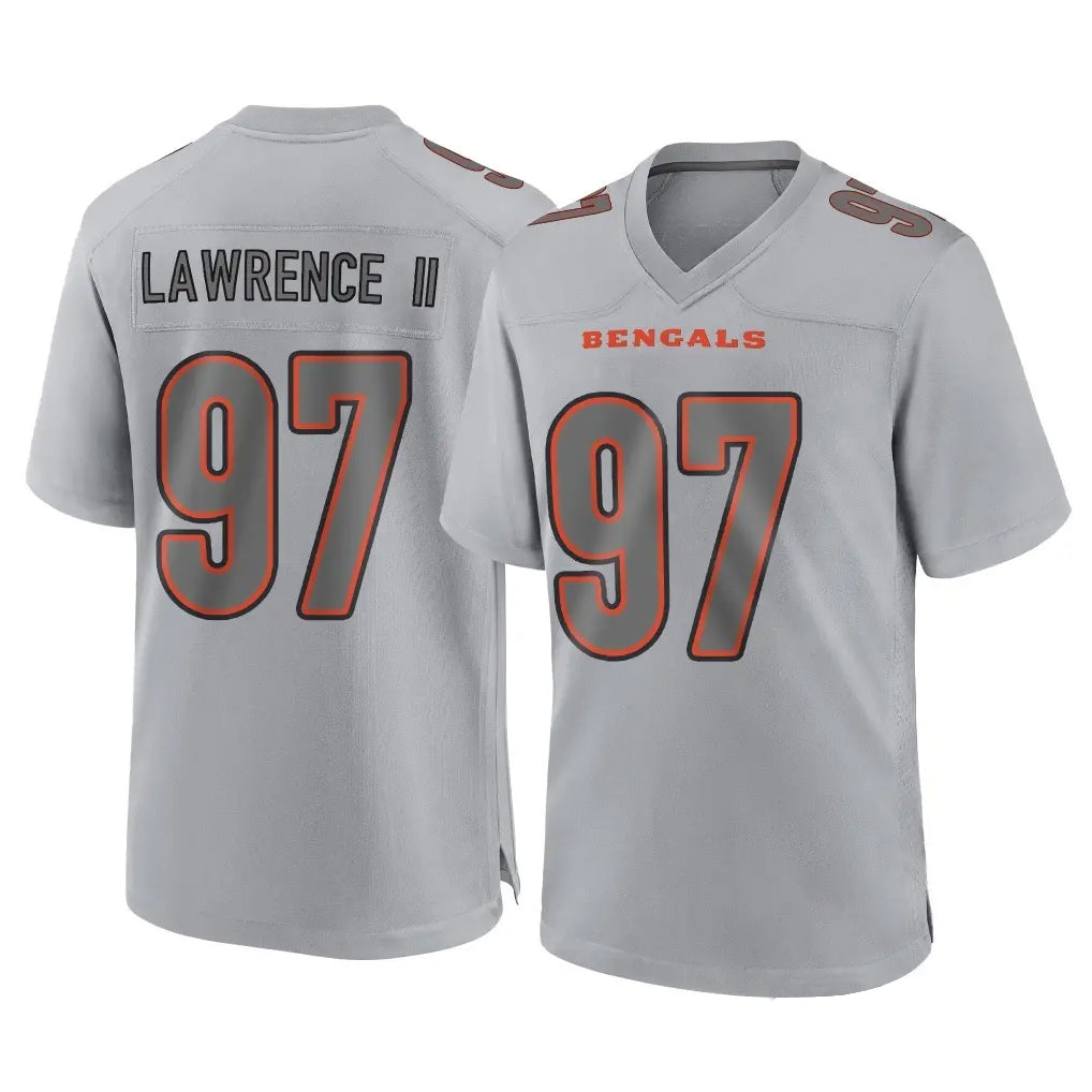 BIPIHUC C.Bengals #97 Dexter Lawrence II Player Gray Atmosphere Fashion Game Stitched Jerseys
