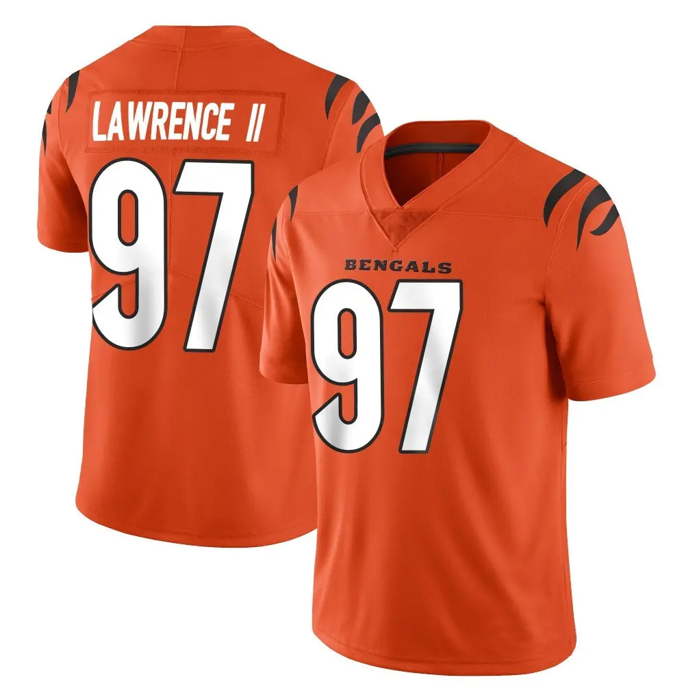 BIPIHUC C.Bengals #97 Dexter Lawrence II Player Orange Vapor Untouchable Limited Home Game Stitched Jerseys