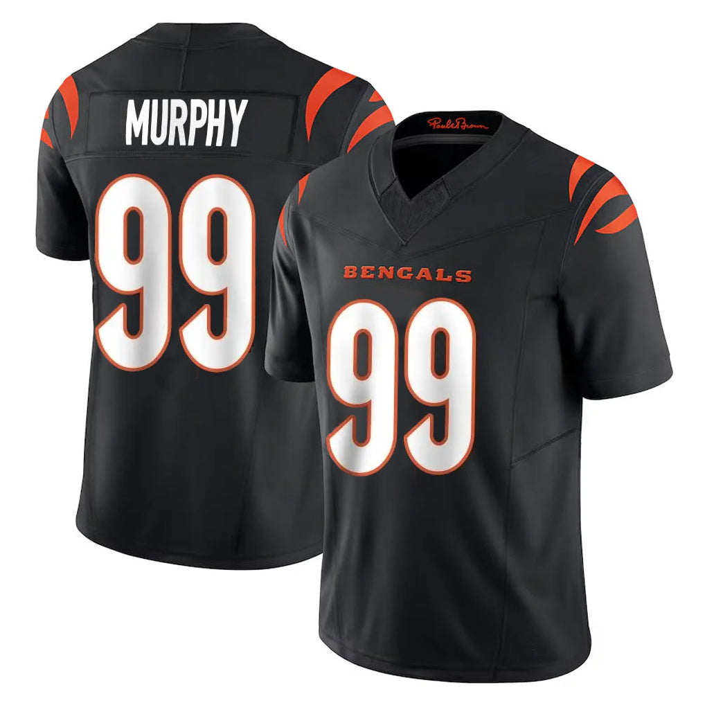 BIPIHUC C.Bengals #99 Myles Murphy Player Black Vapor F.U.S.E. Limited Home Game Stitched Jerseys