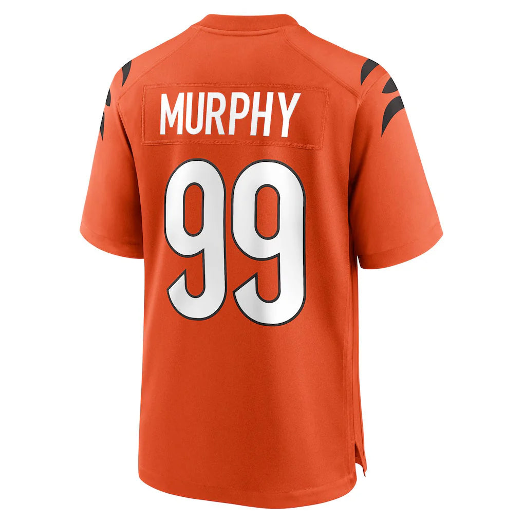 BIPIHUC C.Bengals #99 Myles Murphy Player Orange Home Game Stitched Jerseys