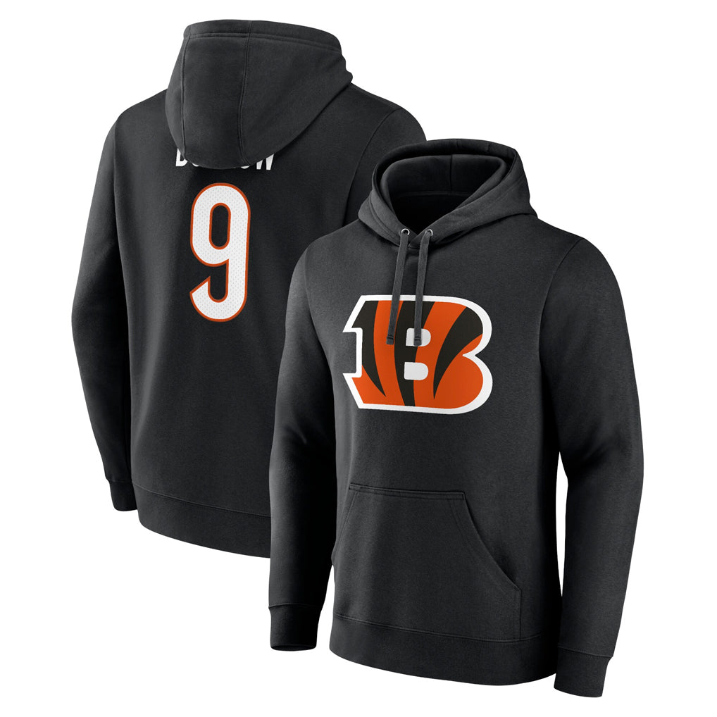 BIPIHUC C.Bengals #9 Joe Burrow Player Black Salute to Service Pullover Hoodie Stitched Jerseys