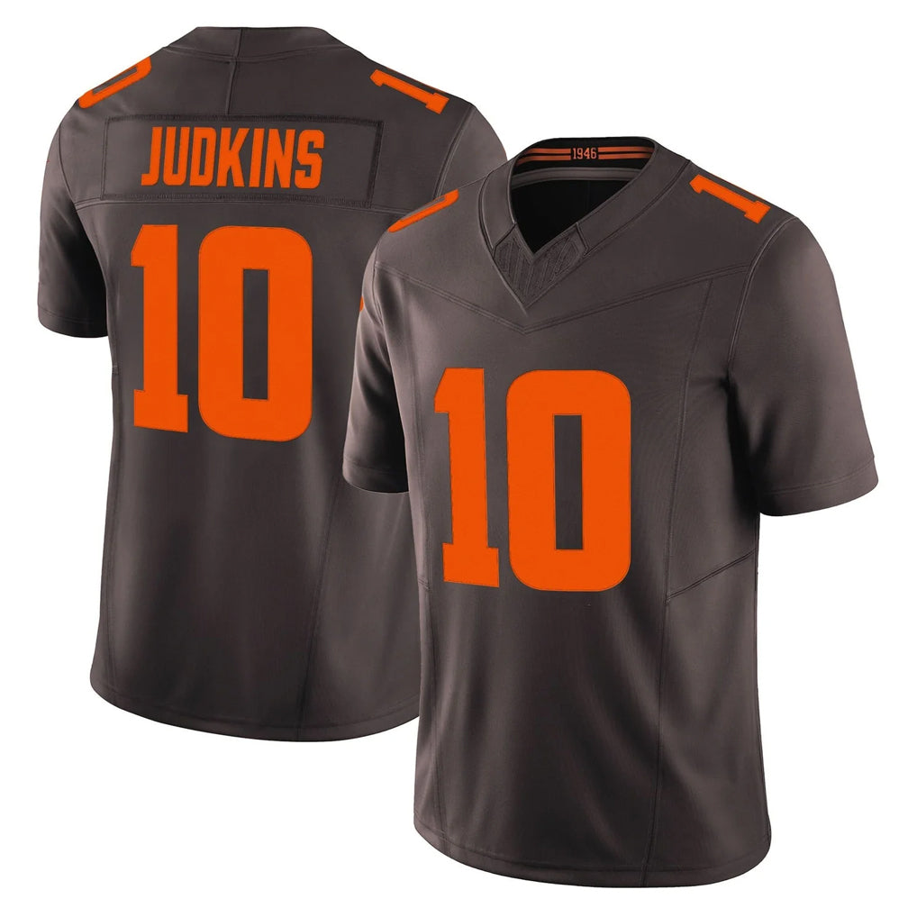 BIPIHUC C.Browns #10 Quinshon Judkins Player Brown Limited Vapor F.U.S.E. Alternate Game Stitched Jerseys