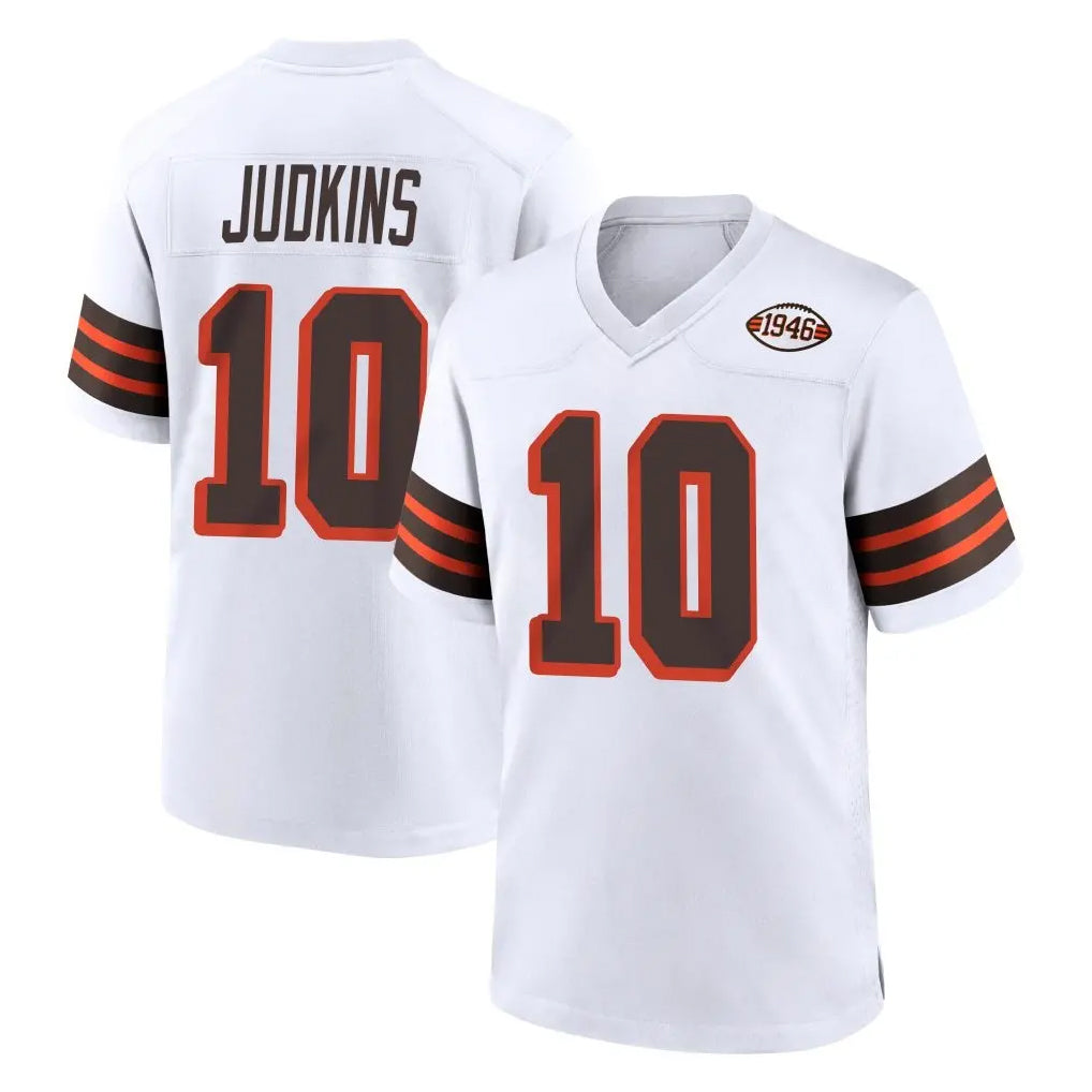 BIPIHUC C.Browns #10 Quinshon Judkins Player White Alternate Home Game Stitched Jerseys
