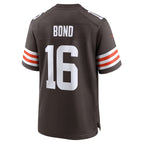 BIPIHUC C.Browns #16 Isaiah Bond Player Brown Home Game Stitched Jerseys