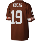 BIPIHUC C.Browns #19 Bernie Kosar Mitchell & Ness Brown Legacy Replica Jersey