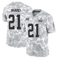 BIPIHUC C.Browns #21 Denzel Ward Player Arctic Camo Salute to Service Limited Football Jerseys