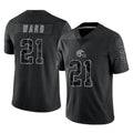 BIPIHUC C.Browns #21 Denzel Ward Player Black RFLCTV Limited Football Jerseys
