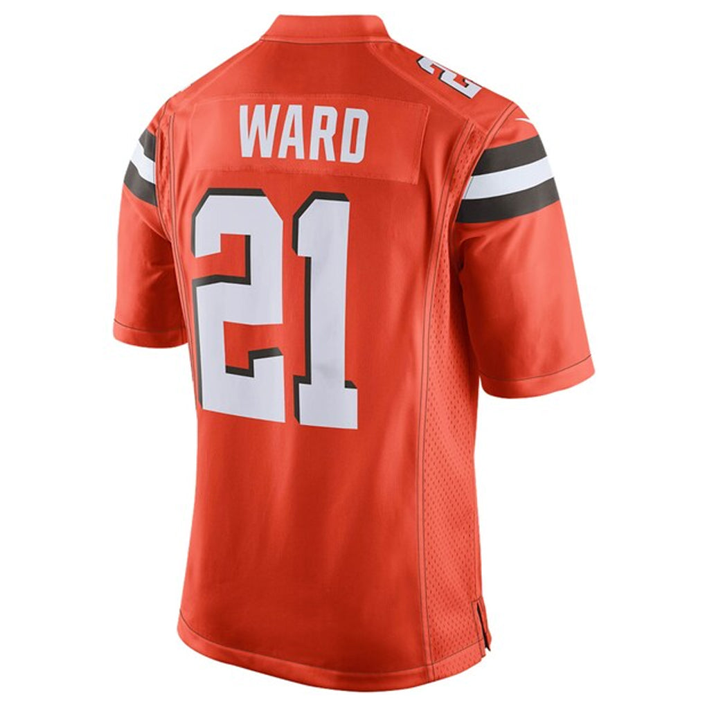 BIPIHUC C.Browns #21 Denzel Ward Player Orange Vapor Limited Football Jerseys