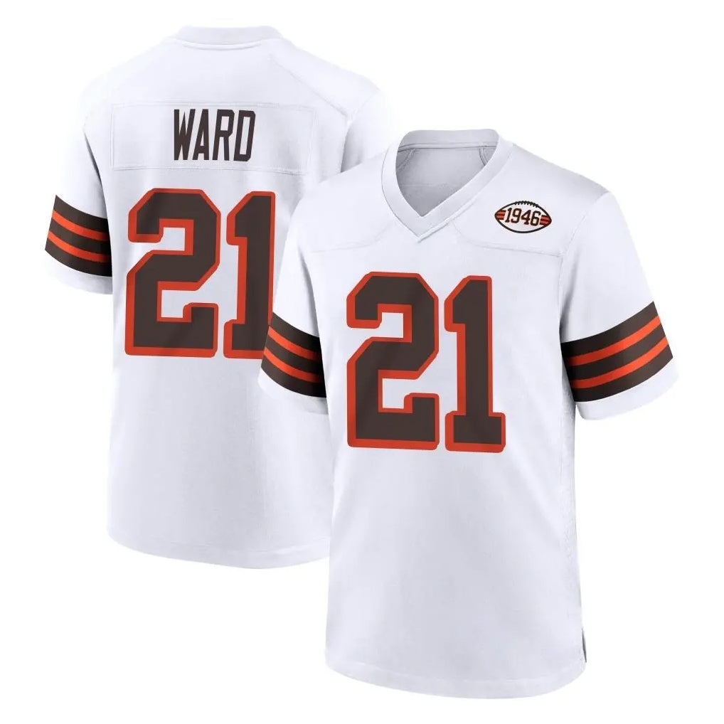 BIPIHUC C.Browns #21 Denzel Ward Player White Alternate Home Game Stitched Jerseys