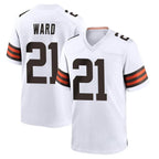 BIPIHUC C.Browns #21 Denzel Ward Player White Home Game Stitched Jerseys