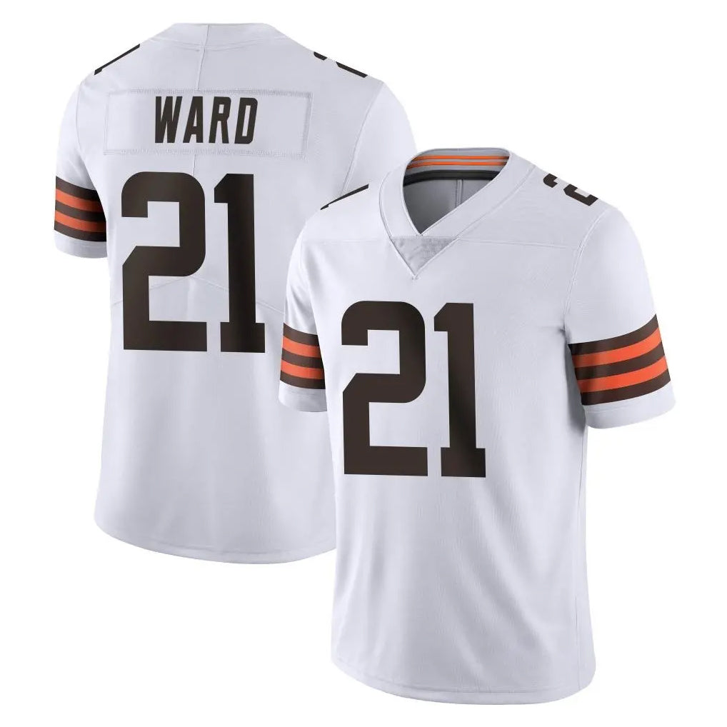 BIPIHUC C.Browns #21 Denzel Ward Player White Vapor Untouchable Limited Home Game Stitched Jerseys