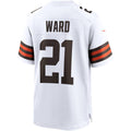 BIPIHUC C.Browns #21 Denzel Ward White Game Stitched Jerseys
