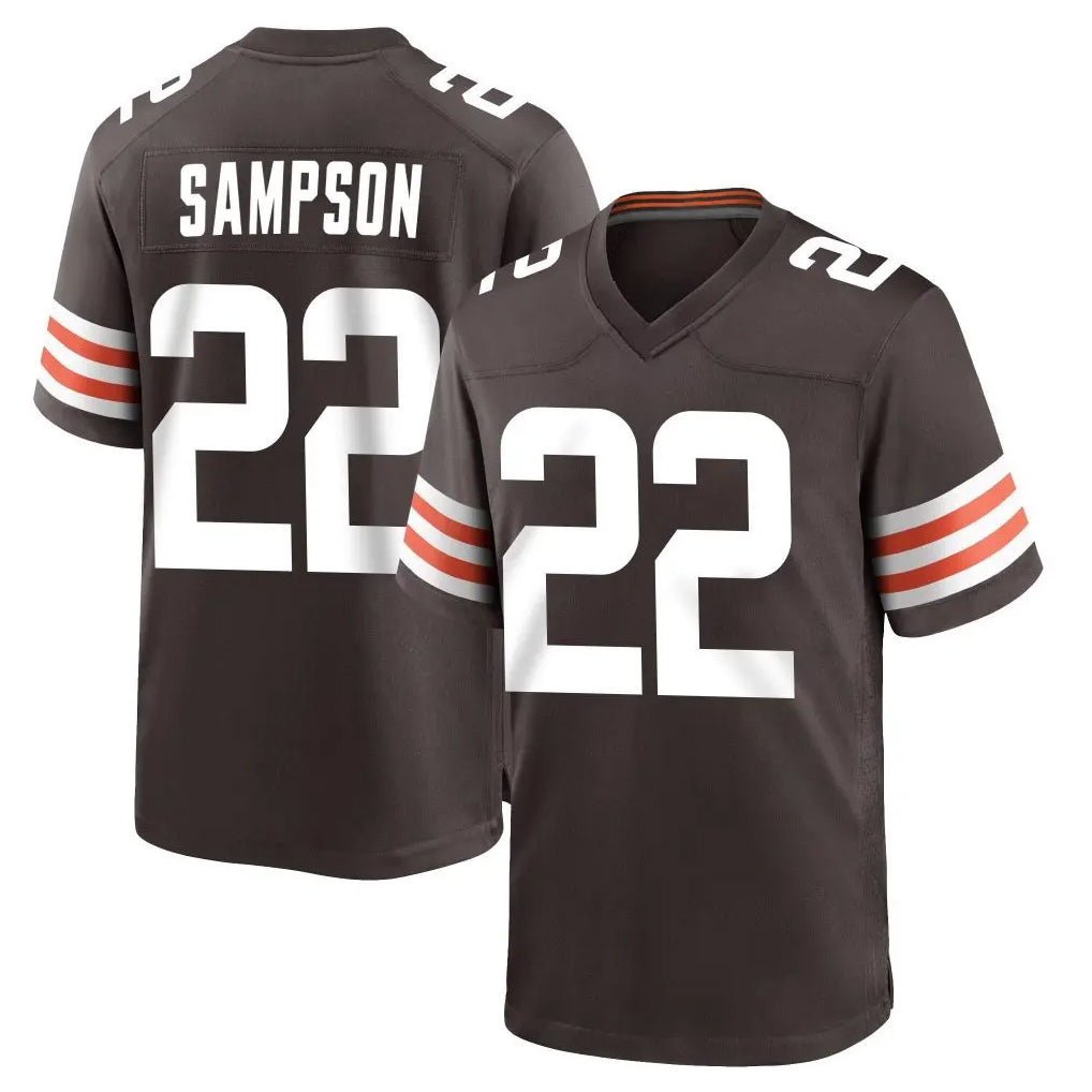 BIPIHUC C.Browns #22 Dylan Sampson Player Brown Home Game Stitched Jerseys
