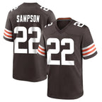 BIPIHUC C.Browns #22 Dylan Sampson Player Brown Home Game Stitched Jerseys