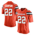 BIPIHUC C.Browns #22 Dylan Sampson Player Orange Vapor Limited Home Game Stitched Jerseys