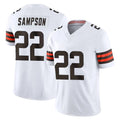 BIPIHUC C.Browns #22 Dylan Sampson Player White Vapor F.U.S.E. Limited Home Game Stitched Jerseys