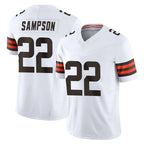 BIPIHUC C.Browns #22 Dylan Sampson Player White Vapor F.U.S.E. Limited Home Game Stitched Jerseys