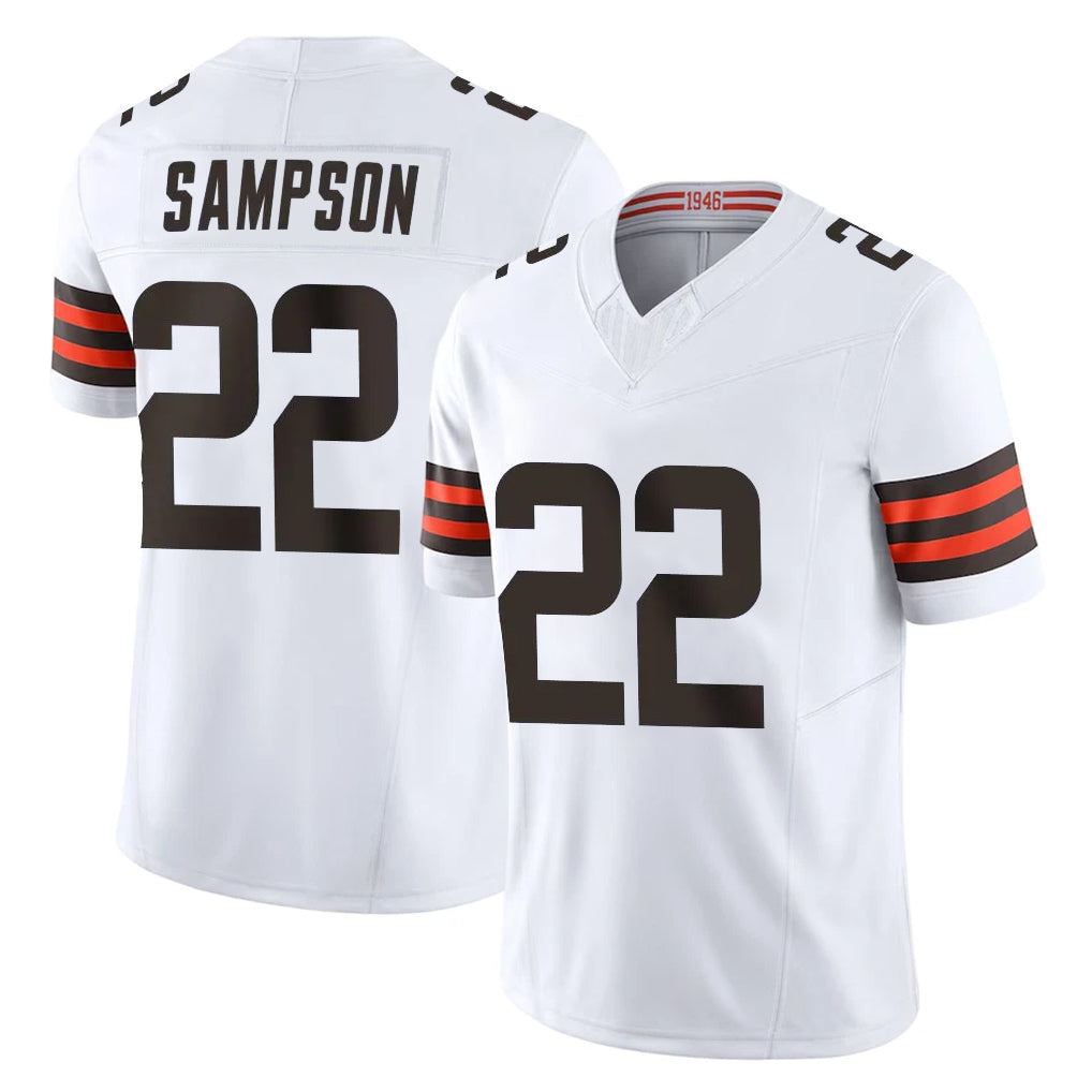 BIPIHUC C.Browns #22 Dylan Sampson Player White Vapor F.U.S.E. Limited Home Game Stitched Jerseys